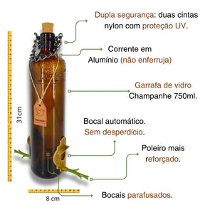 Kit 3 Comedouros Pássaros Livres. Velho Barreiro